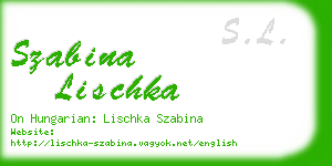 szabina lischka business card